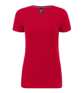 MALFINI Dámské tričko Action V-neck - Jasně červená | M