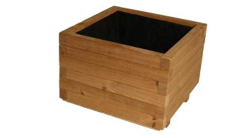 Dřevěný květináč Krušnohorský nábytek Flor THERMOWOOD 1KVT1 37 x 37 x 31 cm borovice přírodní bez nátěru