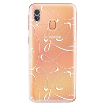 Odolné silikonové pouzdro iSaprio - Fancy - white - Samsung Galaxy A40