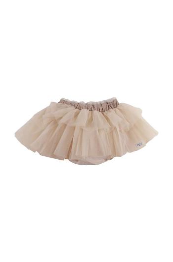 Dětská sukně Donsje Lowlo Skirt béžová barva, mini, 4084500