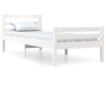 Rám postele bílý masivní dřevo 90 × 190 cm Single, 814785 (814785)
