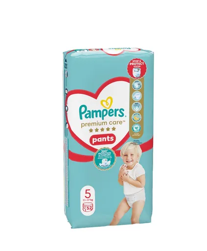 Pampers Premium Care Pants vel. 5 11-17 kg dětské plenkové kalhotky 52 ks