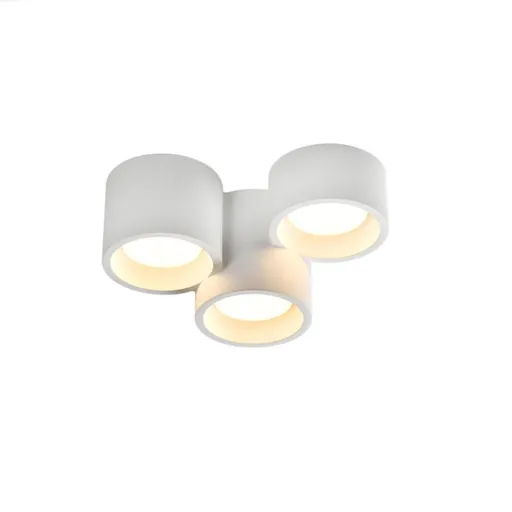 ACA Lighting stropní sádrové svítidlo GENI kulaté bílé 3xGX53 G96013