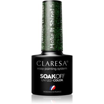 Claresa SoakOff UV/LED Color Make It Shine! gelový lak na nehty odstín 5 5 g