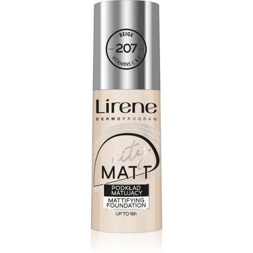 Lirene City Matt matující fluidní make-up s vyhlazujícím efektem odstín 207 Beige 30 ml