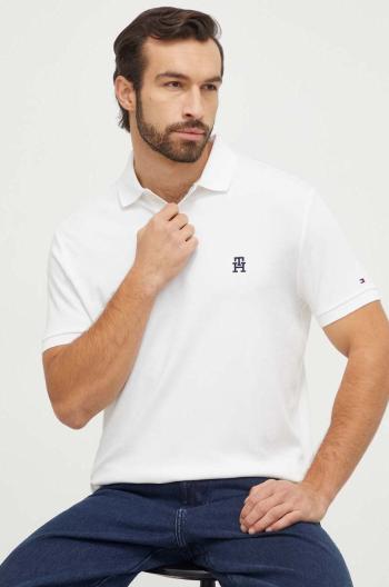 Bavlněné polo tričko Tommy Hilfiger béžová barva, MW0MW33579