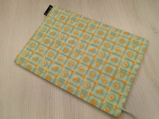 Obal na knihu - Zelenožlutý vzor (M)