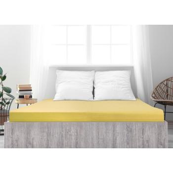 Cearșaf de pat 4Home jersey Ideal galben , 160 x 200 cm, galben, 160 x 200 cm