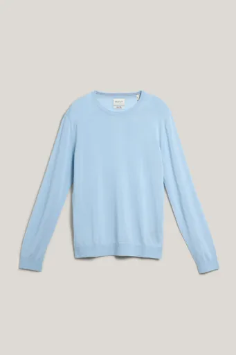 SVETR GANT EXTRAFINE MERINO WOOL C-NECK FRESH BLUE