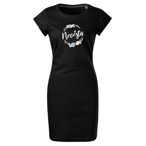 Bontis Šaty Nevěsta LUČNÍ VĚNEC - Černá | 2XL