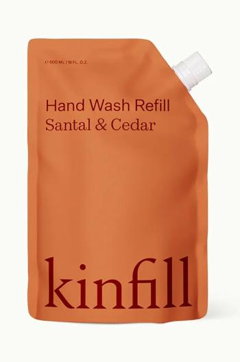 Náplň mycího gelu na ruce Kinfill Santal & Cedar 500 ml