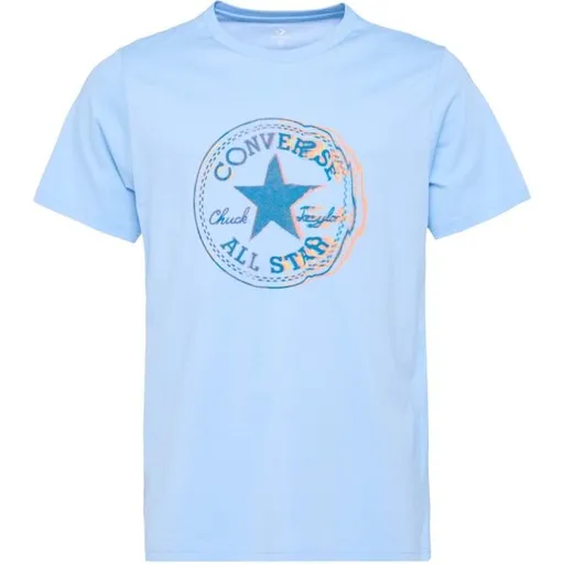 Converse ONLY ONE TEE Pánské tričko, světle modrá, velikost