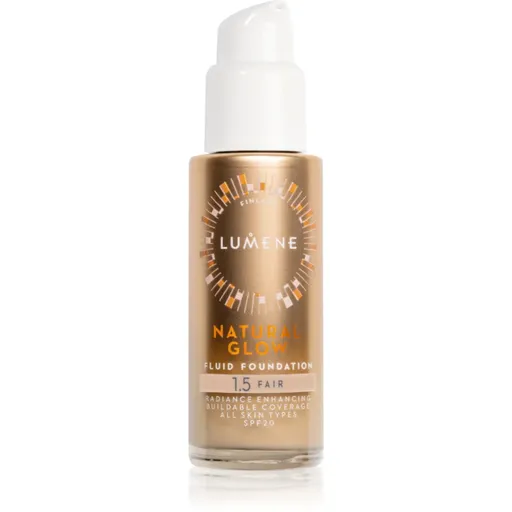 Lumene Natural Glow rozjasňující make-up pro přirozený vzhled SPF 20 odstín 1.5 Fair (Warm) 30 ml