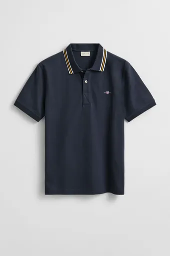 POLOKOŠILE GANT COLLAR TIPPING SS POLO EVENING BLUE