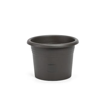 Plastia Samozavlažovací květináč Narza pr. 25 cm, antracit, pr. 25 cm