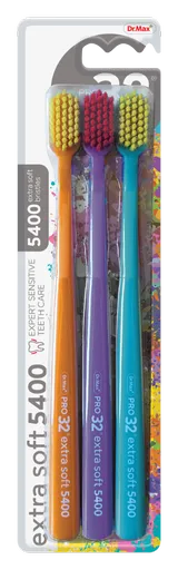 Dr. Max PRO32 Extra soft 5400 zubní kartáček 3 ks