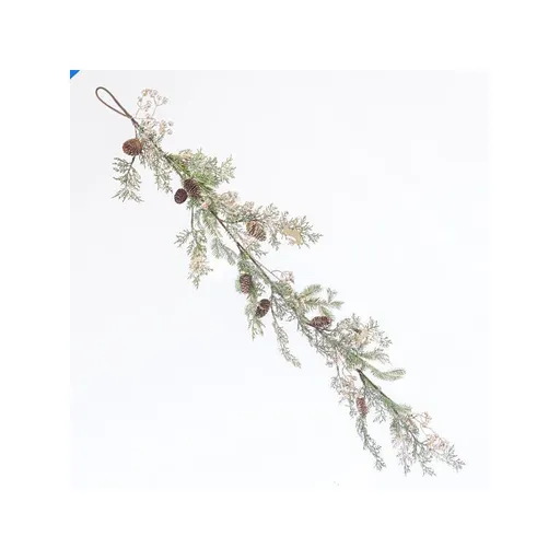 Eurolamp Vánoční dekorace větev se šiškou a jelenem, 150 cm, 1 ks