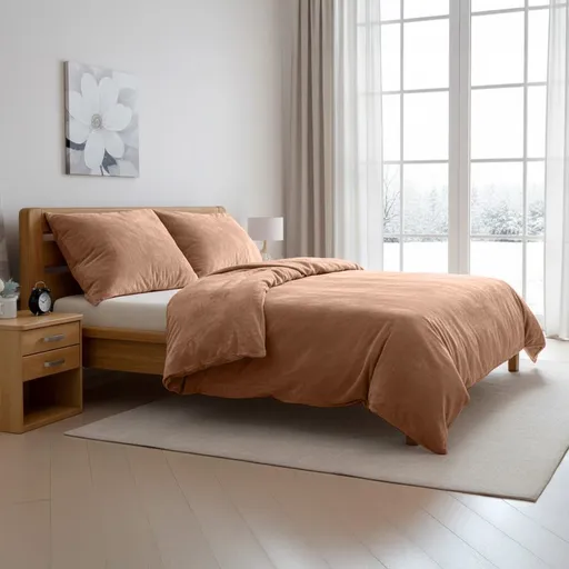 Polášek Mikroplyšové povlečení - Světle béžová | 40 x 40 cm