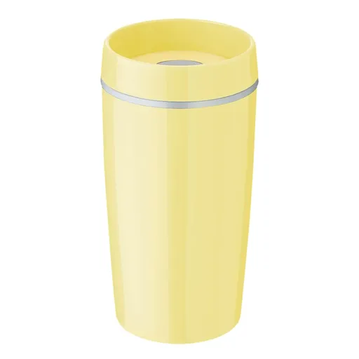 Termohrnek BRING-IT 340 ml, žlutá, plast, RIG-TIG