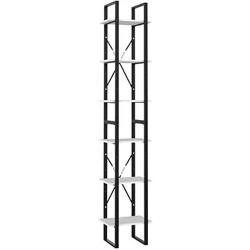 Shumee  se 6 policemi bílá 40×30×210 cm dřevotříska, 806497 (806497)