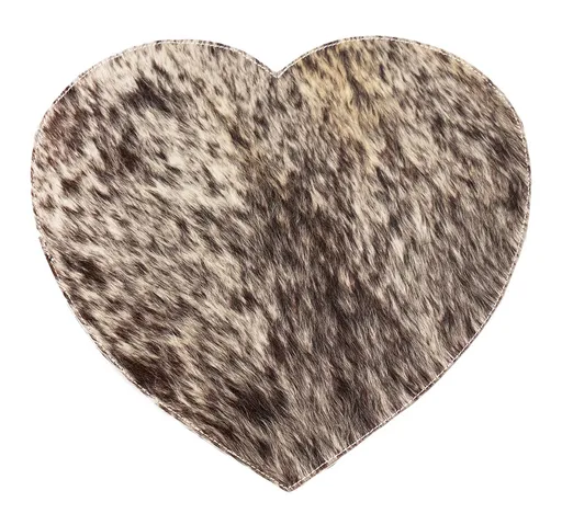 Prostírání z hovězí kůže ve tvaru srdce - 37*39*1cm MHPMHKZ