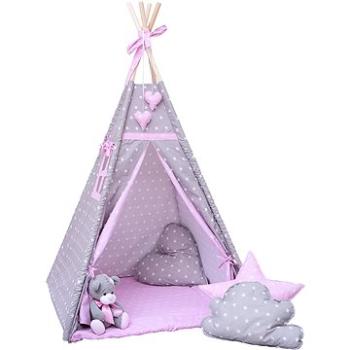 BabyTýpka teepee Double stars pink (8594201220104)