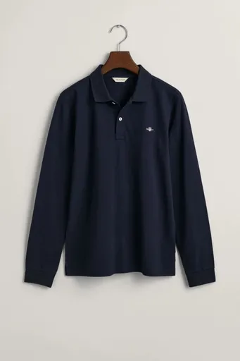POLOKOŠILE GANT SHIELD LS PIQUE RUGGER EVENING BLUE