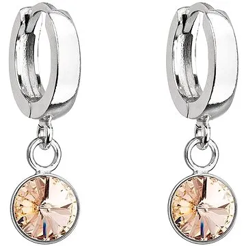 EVOLUTION GROUP 31300.3 peach dekorované krystaly Swarovski (Ag925/1000, 1,8 g) (8590962911640)