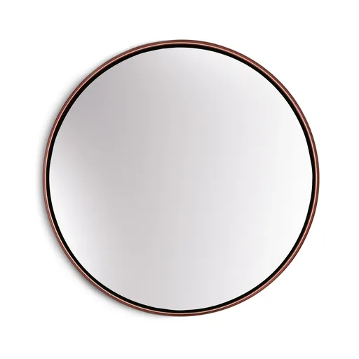 Casa Chic Fournier Nástěnné zrcadlo s kovovým rámem kulaté 58,8 x 58,8 cm