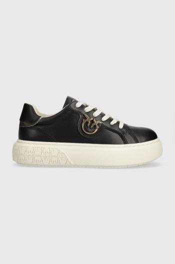 Kožené sneakers boty Pinko SS0003 P014 ZI8 černá barva, Yoko 01