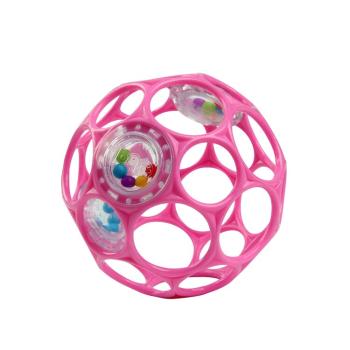 BRIGHT STARTS Oball RATTLE 10 cm růžová