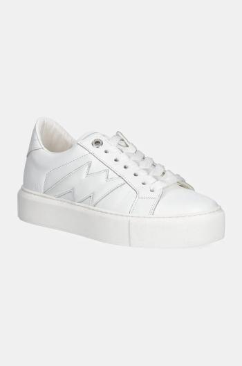 Kožené sneakers boty ZADIG&VOLTAIRE La Flash bílá barva, SWSN00426