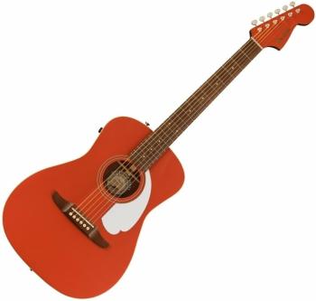 Fender Malibu Player Fiesta Red Elektroakustická kytara