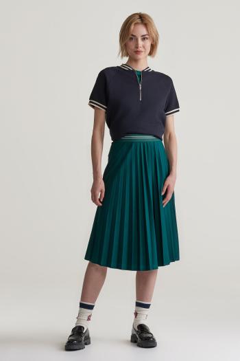 SUKNĚ GANT JERSEY PLEATED SKIRT DEEP FOREST