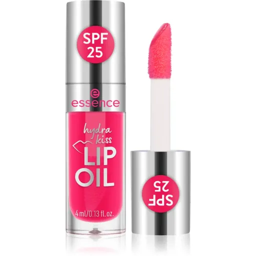 essence Hydra Kiss SPF 25 olej na rty s hydratačním účinkem odstín 104 PINK SQUEEZE, PLEASE! 4 ml