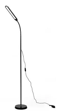 PLATINET stojací lampa SIGNUS 10W 84 LED 500 lumenů, černá, výška 150cm