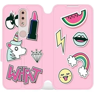 Flipové pouzdro na mobil Nokia 4.2 - M129S Růžové WHAT (5903226891825)