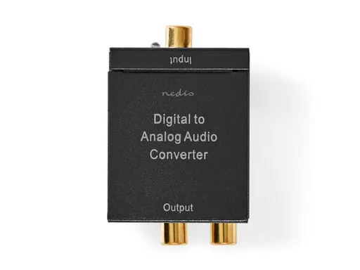 Převodník 2x Cinch/Toslink NEDIS ACON2510BK - zánovní / odzkoušeno / funkční