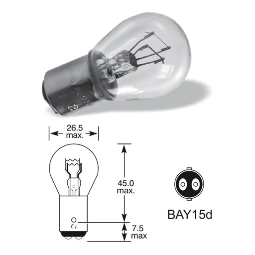 ELTA P21/5W 6V BaY15d EB0384TB