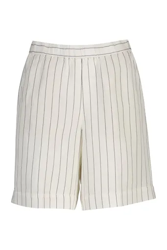 ŠORTKY GANT STRIPED LINEN BLEND PULL ON SHORTS EGGSHELL