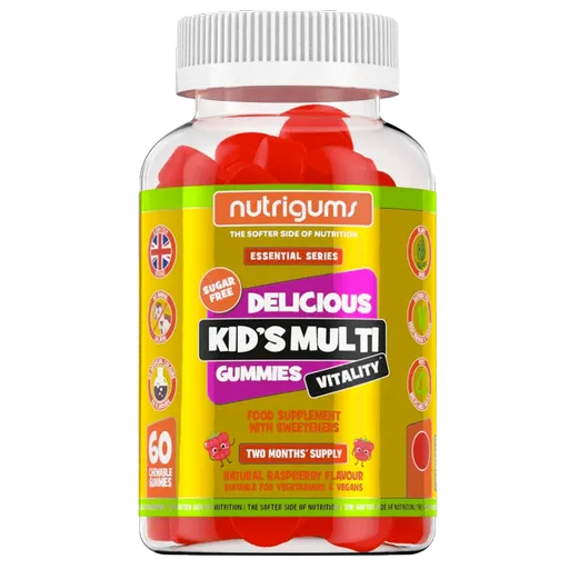 Nutrigums Kids Multi Vitality 60 želé - malina