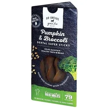 Go Native Super Dental Pumpkin and Brocolli Exclusive 150g (5390119010270)
