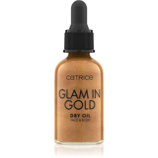 Catrice Glam In Gold Dry Oil třpytivý suchý olej na obličej a tělo odstín 010 Stay Golden! 30 ml