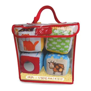 Knížka a plyšové hrací kostky Hospodářská zvířata (9789463996129)