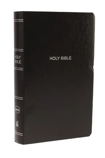 NKJV, Gift and Award Bible, Leather-Look, Black, Red Letter, Comfort Print - Thomas Nelson