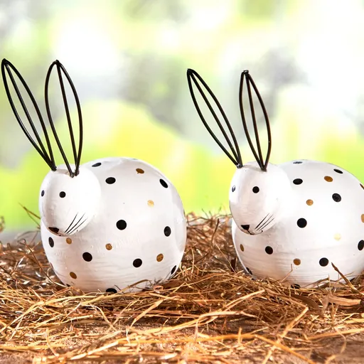 Dekorace Zajíc s puntíky