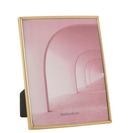 Zlatý kovový fotorámeček Tracy Matt - 20,5*1*25,5 / 20*25 cm J-Line by Jolipa