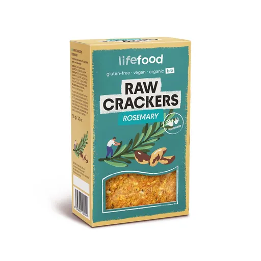 LifeFood Life Crackers Rozmarýnové RAW BIO 90 g