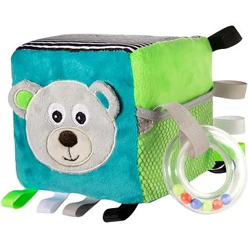 Canpol babies Plyšová senzorická kostka šedá (5903407680736)