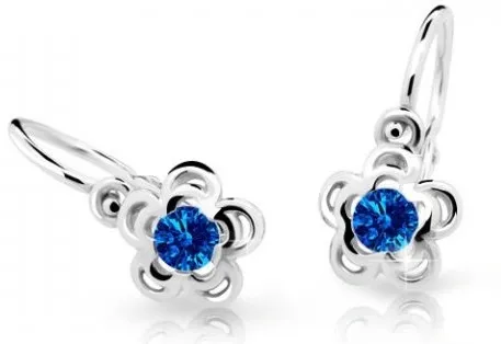Cutie Jewellery Dětské náušnice z bílého zlata C2204-10-X-2 modrá